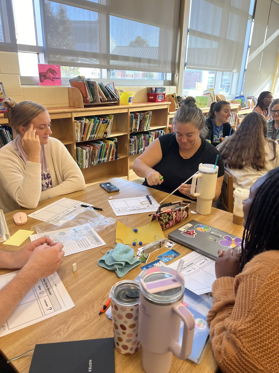 Teachers at <a href="/HarvieElem/">Harvie Elementary School</a> learned how to #changethestory by engaging in explore bags for their Force &amp; Motion unit. #everyonesascienceperson

<a href="/Rhoades4Science/">Eric Rhoades</a>