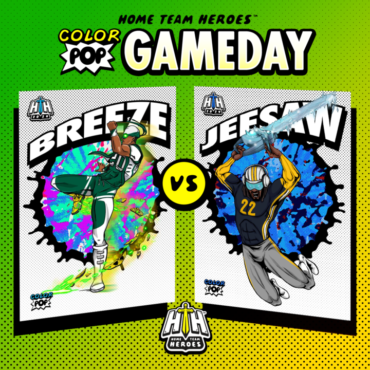 New York travels to Pittsburgh this weekend for a primetime showdown.  
Breeze and Jeesaw can't wait!  Which Hero's favorite RB will score more points on the Color Pop Leaderboard in the contest?