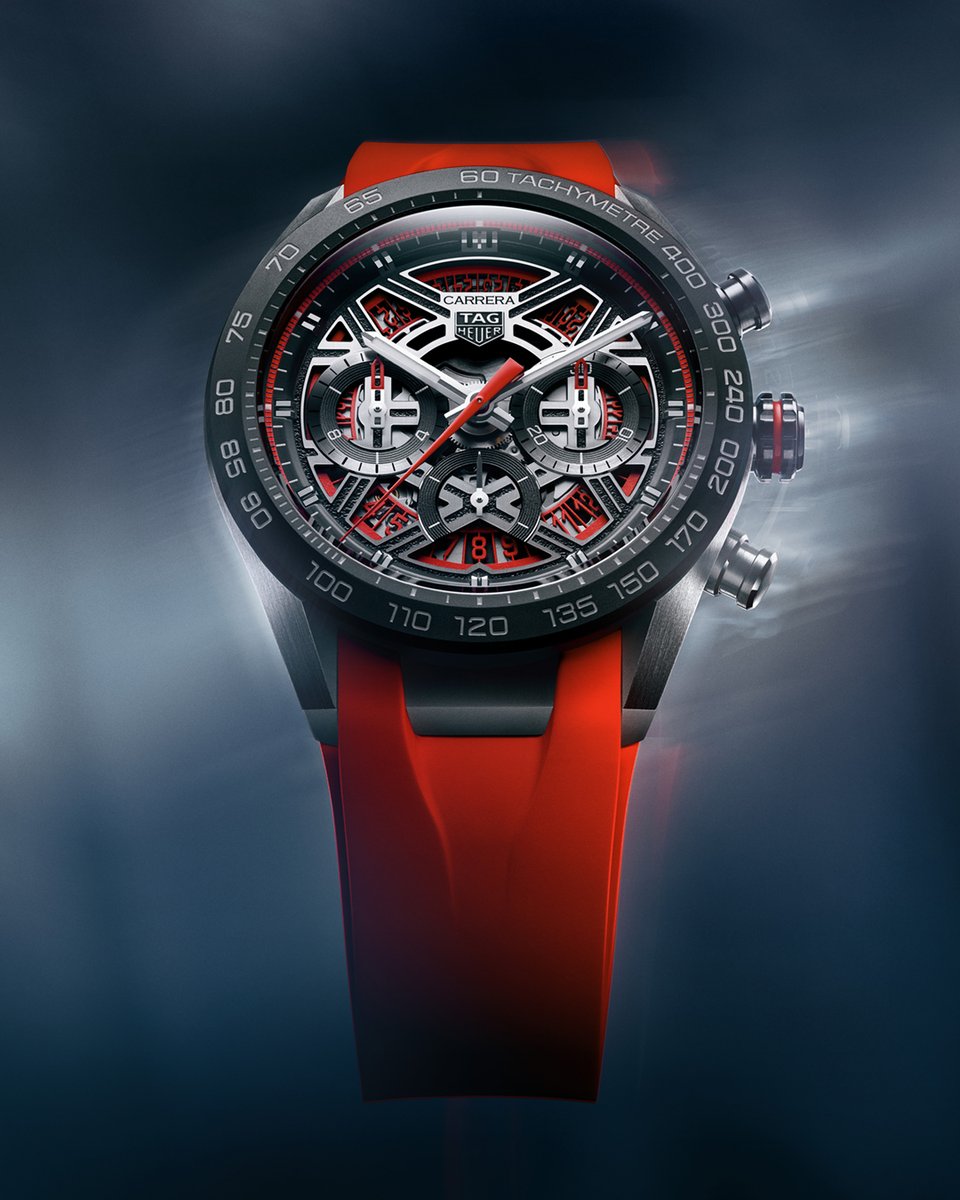 TAGHeuer's tweet photo. The precision of the Carrera collection is infused with the spirit of motorsports in the #TAGHeuerCarrera Chronograph Extreme Sport. Inspired by automotive aesthetics and crafted for technical excellence, this 44mm timepiece makes every second count. 

https://t.co/cK21t9lJ7v https://t.co/nCPacMhNPP