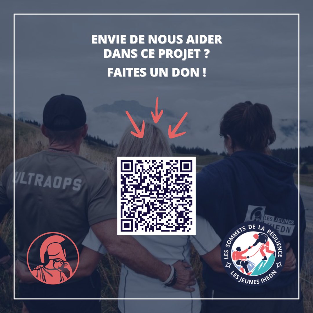 [#SommetsdelaRésilience⛰️] Aidez les #JeunesIHEDN à soutenir le projet qui a pour objectif de réaliser l’ascension du Mont-Blanc avec des blessés de guerre de l’association Ultraops en juin 2025 !

🙏 Pous plus d'informations 👉  bit.ly/3U4jANx

#TeamAthéna