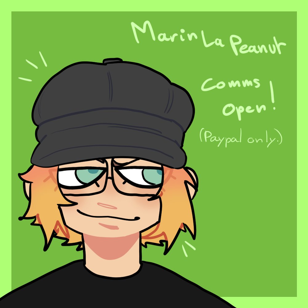Marin_La_Peanut's tweet photo. COMMS ARE OPEN GUYS https://t.co/sO1jwM40oc