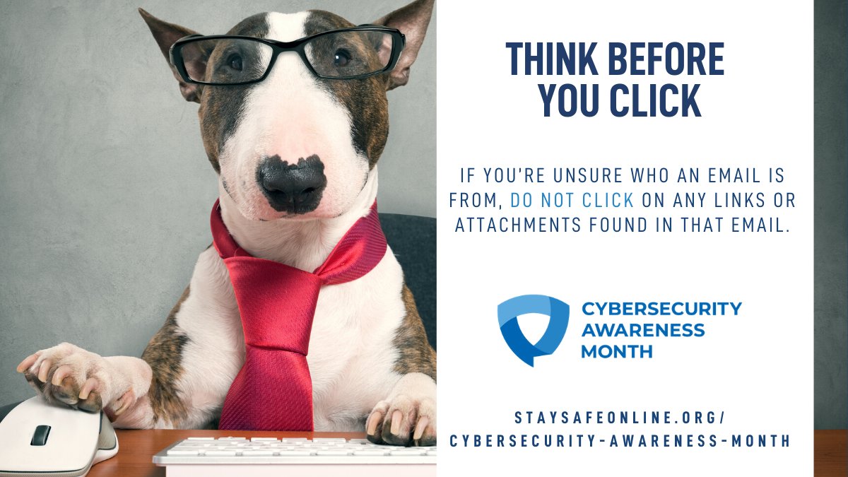 LCC5Star's tweet photo. Tips for Spotting a Phish: 1) They offer financial reward, threaten you or claim to need help. 2) They ask for your personal info. 3) They want you to download a file or click on a link. Go to: https://t.co/xno6k2I0Xn @LCCStars #LCCStars #CybersecurityAwarenessMonth https://t.co/EeOpO80fID