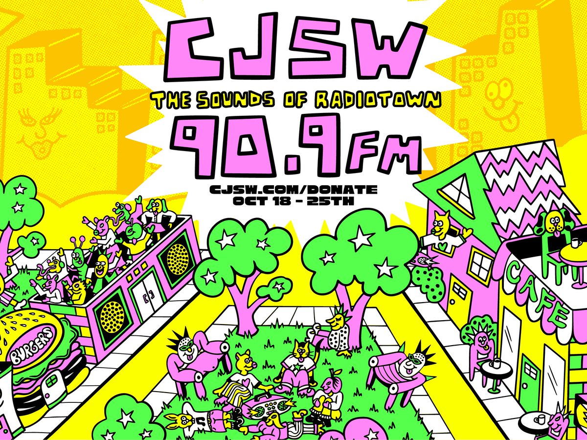 CJSW's tweet photo. The Sounds of Radiotown is finally here!

It's kinda like a week long block party. Join us for a full week of special on-air programming as we push for this year's fundraising goal of $200,000. 

Support independent local radio at https://t.co/FVArYPE4fh https://t.co/SRpN71xKl8