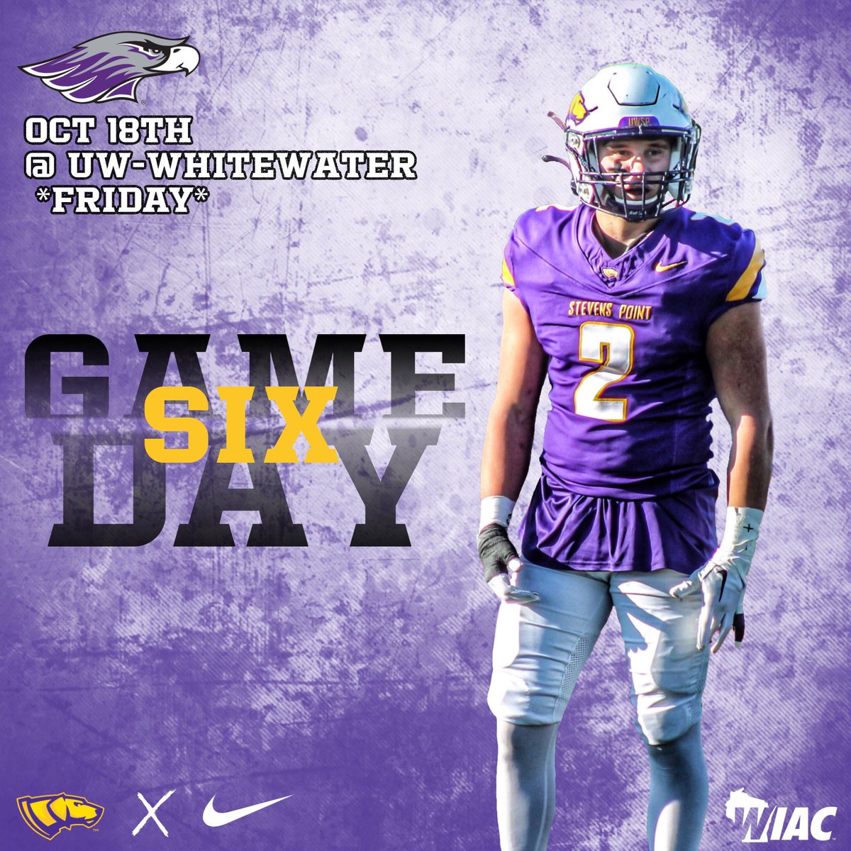 It’s Game Day!

⏰ 7:00 pm
📍 Perkins Stadium
📺 wiacnetwork.com/whitewater/?B=…

#RollDawgs #gameday