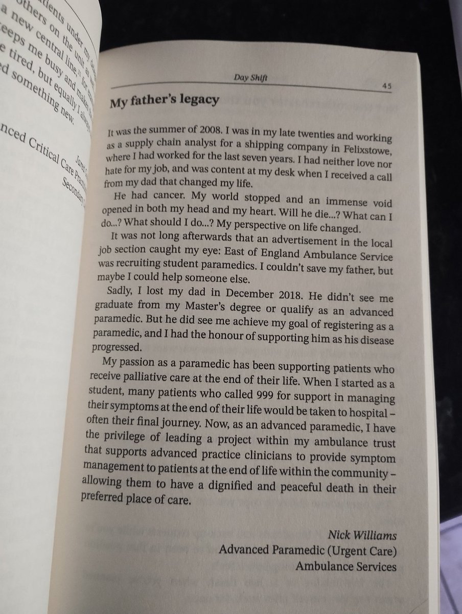 Honoured to tell my Dad's story as my reason to do all I do.

Thankyou to <a href="/classprofession/">Class Professional</a> <a href="/TASCharity/">TASC The Ambulance Staff Charity</a> for the inclusion of my story.

My dad's memory living on in all I do to promote best standards of care for Palliative and End of Life patients.

<a href="/EEAST_UrgCare/">EEAST Primary & Urgent Care</a> <a href="/EastEnglandAmb/">EEAST Ambulance Service</a>