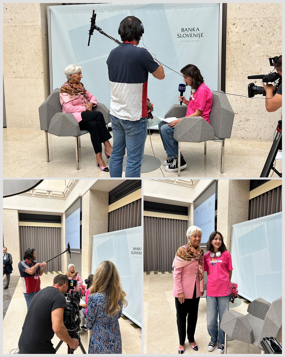 On the sidelines of our <a href="/ecb/">European Central Bank</a> meeting in Ljubljana this week, I was interviewed by Infodrom, a news programme for young people.

I was asked about my visit to Slovenia, my career and the impact of <a href="/taylorswift13/">Taylor Swift</a>'s Eras Tour on inflation.

Watch here 365.rtvslo.si/arhiv/infodrom…