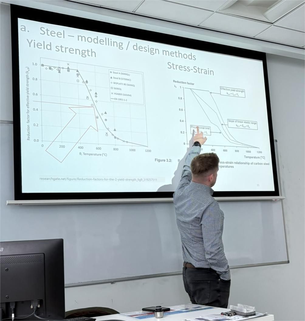 Amphora_Consult's tweet photo. This week Amphora Director Ross Johnston conducted a lecture at Queen’s University Belfast on the critical topic of Structural and Fire Engineering. 🌍  

#AmphoraConsulting #StructuralEngineering #FireEngineering #FireSafety #BuildingSafety #Leadership #Innovation https://t.co/GNAVgeLEGV