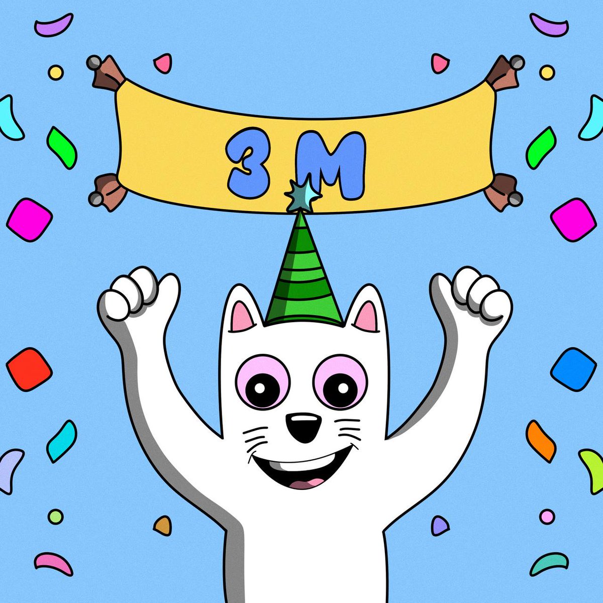 $DREW Giveaway Alert 🎉

To celebrate smashing through the 3M MC ATH, we're giving away $100 worth of $DREW! 

2 winners will get $50 worth of $DREW each! 

To enter: 

1️⃣ Like &amp; RT this post
2️⃣ Follow <a href="/drewcatdrawn/">DREW the cat✏️</a> 
3️⃣ Tag 2 fellow Drewgens

⏳ 48 hrs to enter—good luck!