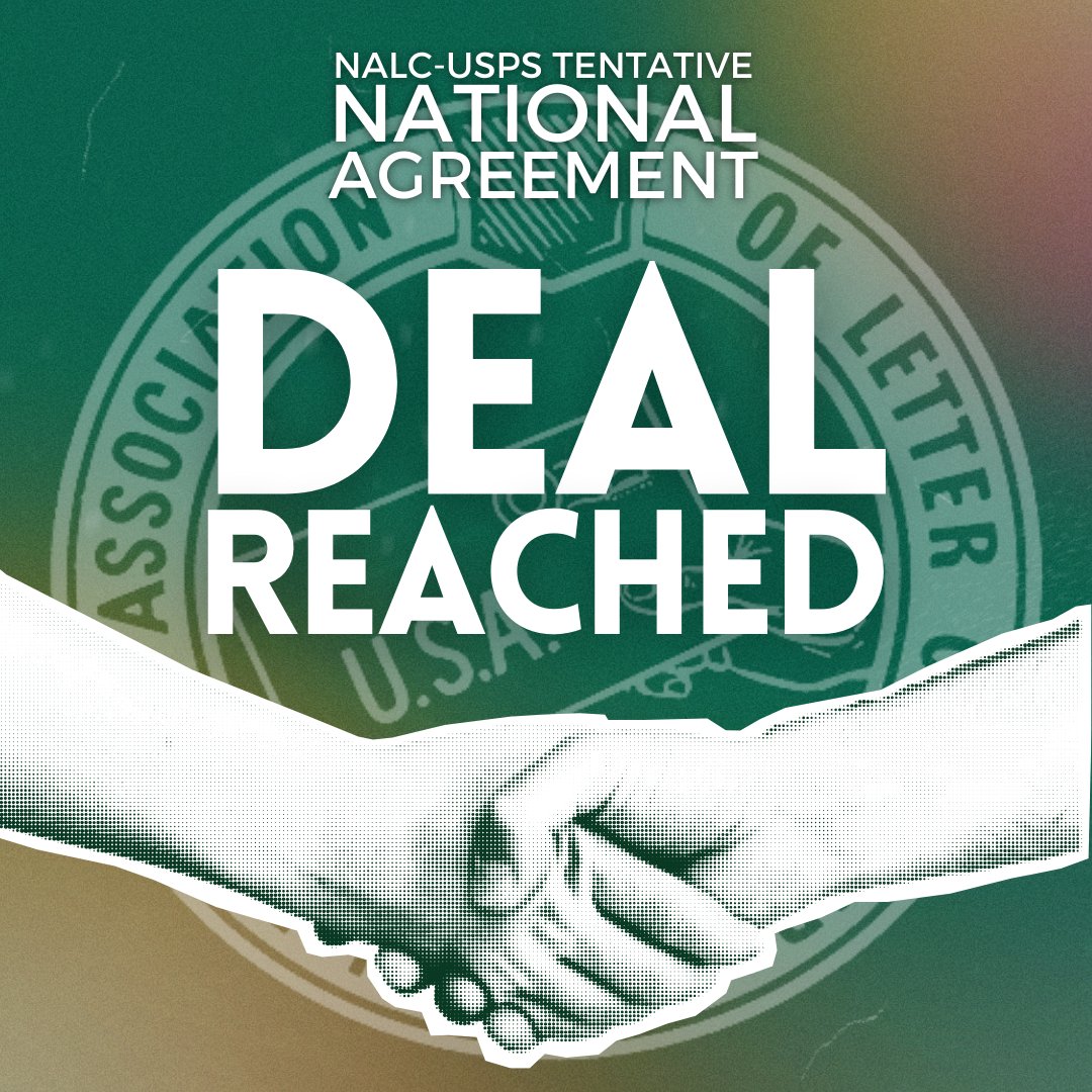 The National Association of Letter Carriers, AFL-CIO and the United States Postal Service have reached tentative agreement on a new collective-bargaining agreement for city letter carriers. In accordance with Article 16 of the NALC Constitution, the agreement will be subject to
