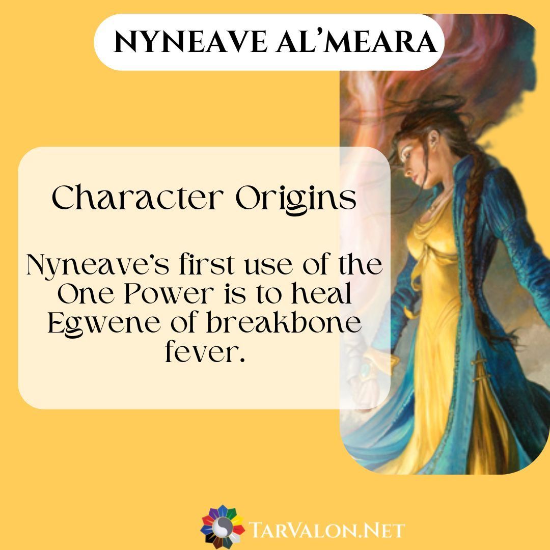 TarValon's tweet image. Nyneave&apos;s first accidental use of the One Power occurs when she is trying to heal a young Egwene of breakbone fever. 

#BookTwitter #TarValonNet #TwitterOfTime
