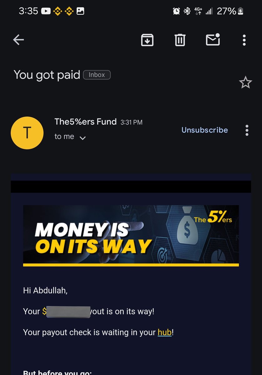 apexklad's tweet photo. What's popping guys 🍾 
Another good news here
My 5th withdrawal just coming in from my $70k the5ers👑

Took me almost 5months to pass the challenge phases now my 5th month on their live funded acct🎉
 
Don't over risk so you can stay longer
2,3,5% a month is okay then scale up slowly
Remember , slow and steady wins the race🤝🤝

#يحيى_السنوار
#forex
#بيروت 
#ViratKohli 
#myfxbook
#investing 
@the5erstrading