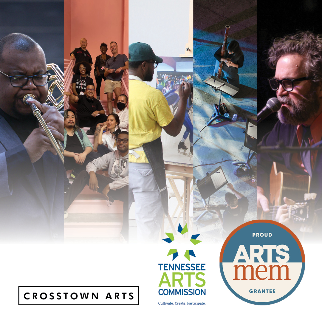 A special thank you to @artsmemphis and @tennesseeartscommission for the Arts Build Communities grant. That funding helps to make the Crosstown Arts residency possible. Your support fuels creativity and creates community at Crosstown Arts