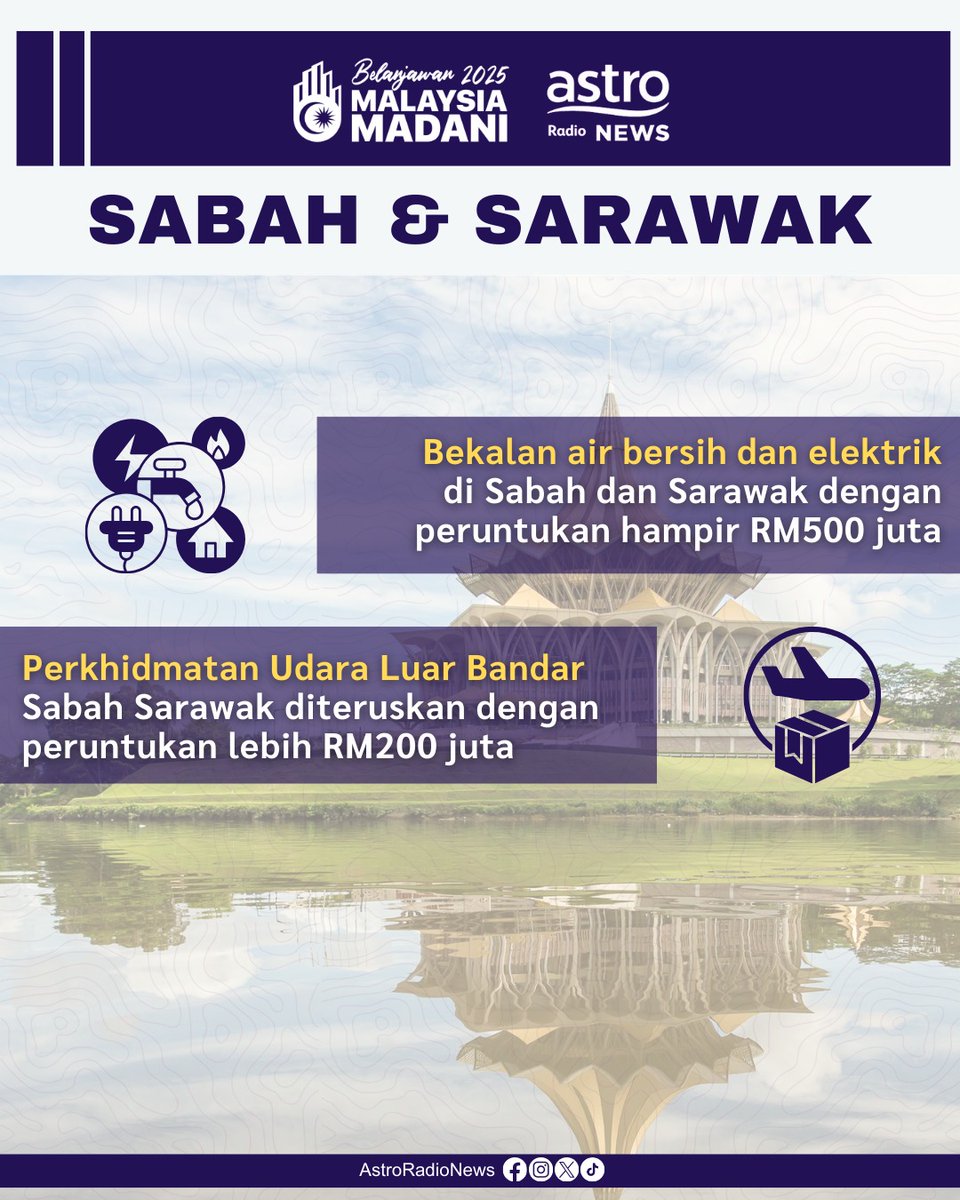 Inti Pati Utama #Belanjawan2025: Sabah &amp; Sarawak

#Belanjawan2025 #MalaysiaMADANI #Budget2025 #Bajet2025 #PMX #Belanjawan
