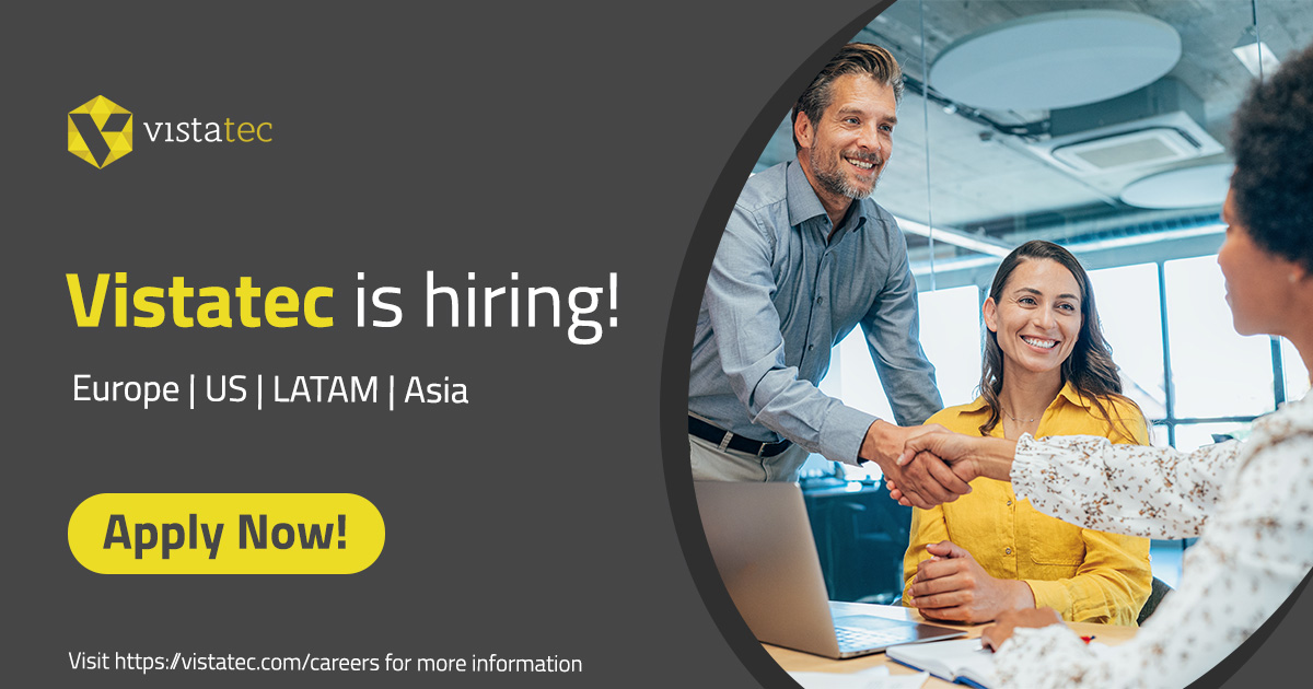Vistatec is hiring! We have a number of positions available across the globe. Join the winning team today: vistatec.com/careers #jobs #hiring #l10n #localization