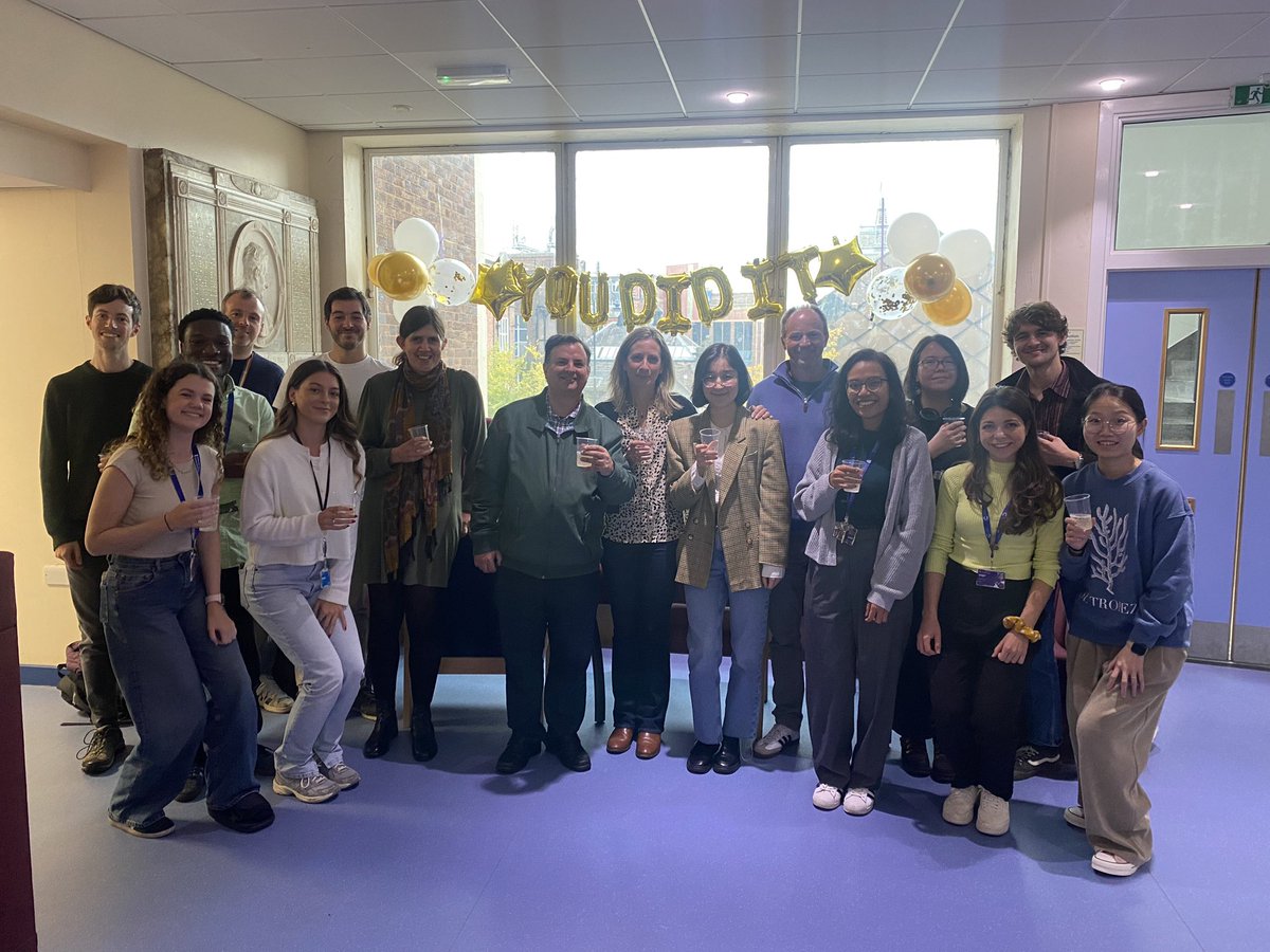 Ainhoa Mielgo (@ainhoamielgo) on Twitter photo Congratulations to Medina <a href="/Medina_0396/">Medina</a> from our Liverpool TME team who passed today her PhD viva with flying colours 👏🏻🎉 😊
Thanks to external and internal examiners Frances Turrell and Vijay Sharma and second supervisor
<a href="/M_C_Schmid/">Michael Schmid</a> <a href="/LivUniCancer/">Molecular & Clinical Cancer Medicine (MCCM)</a> Congratulations to Medina <a href="/Medina_0396/">Medina</a> from our Liverpool TME team who passed today her PhD viva with flying colours 👏🏻🎉 😊
Thanks to external and internal examiners Frances Turrell and Vijay Sharma and second supervisor
<a href="/M_C_Schmid/">Michael Schmid</a> <a href="/LivUniCancer/">Molecular & Clinical Cancer Medicine (MCCM)</a>