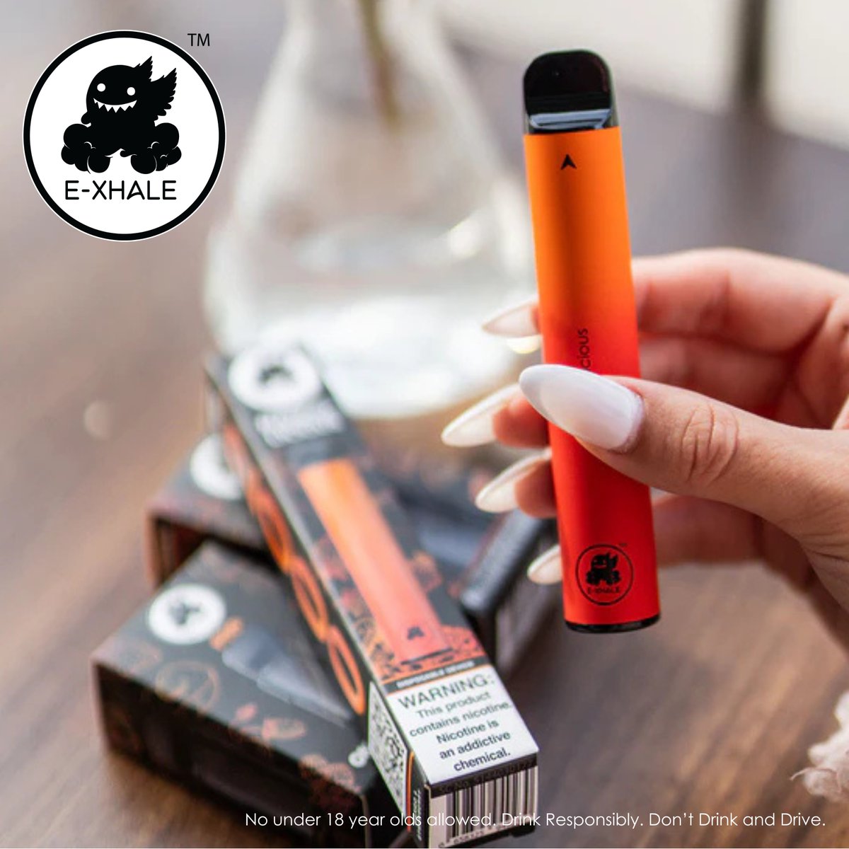 Meet E-XHALE and explore their dispoable vape devices. 🍻
Find out more: e-xhale.com

#CTBeverageShow
#RaiseAGlass
#Exhale