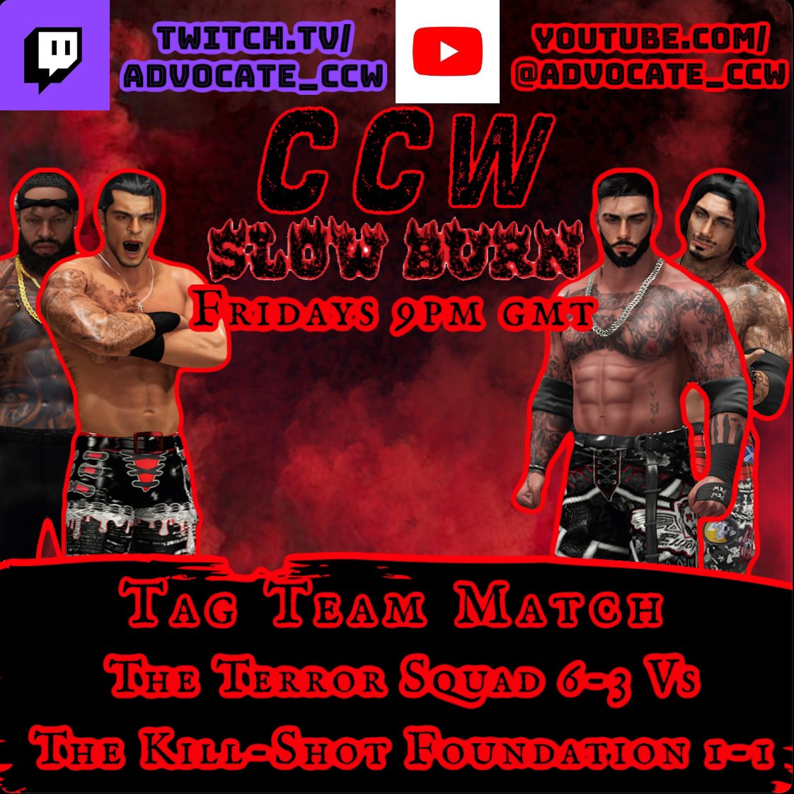 <a href="/MaroonCVentura/">Clark Ventura</a> Vs <a href="/AxIsHim/">Ax</a> 

@RealDMIvy Vs <a href="/TheJoshiPunk/">Megan Suzuki</a> 2 

<a href="/MrMaple_o/">Maple | Saga</a> Vs @MisterBlade_APW 

<a href="/jaylightning23/">“𝒯𝒽𝑒 𝑀𝒶𝓋𝑒𝓇𝒾𝒸𝓀” 𝒥𝒶𝓎 𝐿𝒾𝑔𝒽𝓉𝓃𝒾𝓃</a> &amp; <a href="/Desmo4Eva/">Kora ‘El CuCo’ Desmo</a> Vs <a href="/IIIXXVMMIII/">𝐓𝐇𝐄 𝐇𝐀𝐍𝐃𝐒𝐎𝐌𝐄 𝐃𝐄𝐕𝐈𝐋</a> &amp; <a href="/WCL_Nightmare/">𝕿𝖍𝖊 𝖕𝖆𝖙𝖍 𝖔𝖋 𝖙𝖍𝖊 𝕸𝖊𝖞𝖊𝖗𝖘</a> 

2/4