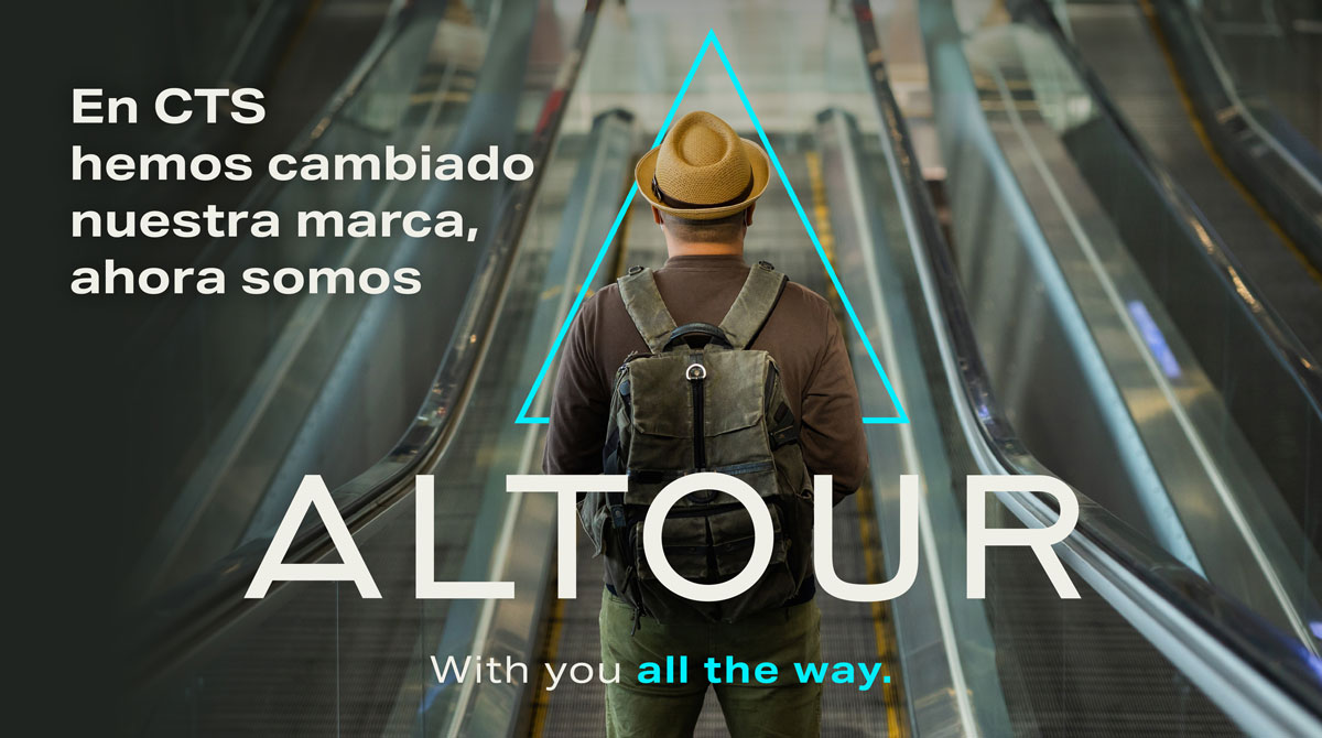 CTSViajes's tweet photo. Nueva marca, el equipo que conoces.  
CTS ahora es ALTOUR, somos la evolución a nuestra marca global con presencia en más de 90 países. 🛫🌏 

#evolución #WithYouAllTheWay #WeAreALTOUR https://t.co/2x9sYdlAp7