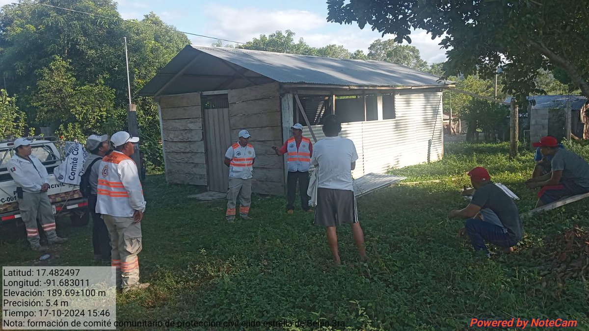 pcivilchiapas's tweet photo. En fortalecimiento al Programa Preventivo #PP5 y #ComunidadesResilientes, personal de #ProtecciónCivil de La Libertad atestiguó la restructuración de los #ComitésComunitarios de #ProtecciónCivil.
#SomosPreventivos
#LaProtecciónCivilLaHacemosTodos https://t.co/JtZpc6RTej
