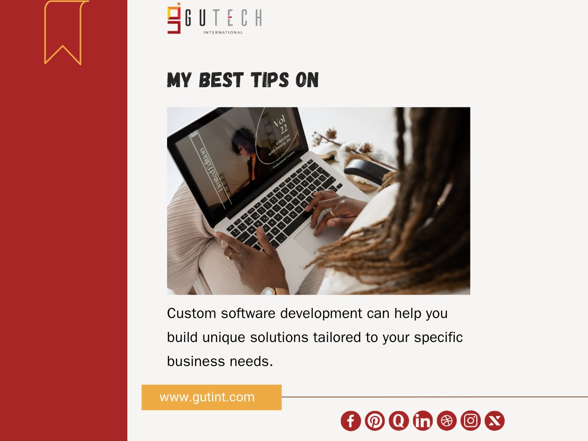 gutechint's tweet photo. Why settle for one-size-fits-all? 🚀 Get software that’s tailored to your business needs with our custom development services. Learn more at https://t.co/Sey3VbPWgC

#SoftwareDevelopment #CustomSoftware #BusinessSoftware #TailoredSolutions #TechForBusiness #CustomSolutions https://t.co/glLAJxZVpl
