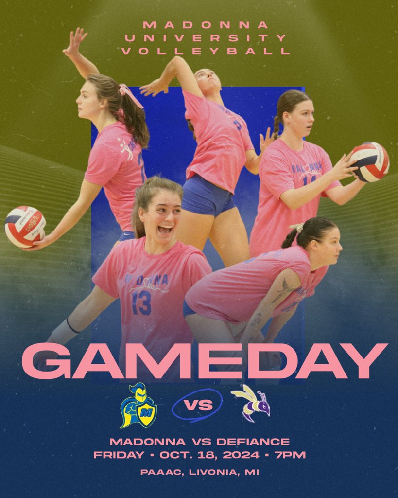MUCrusadersVB's tweet image. Pink Out the PAAAC🩷🎀💗🌸
🆚: Defiance
🕒: 7:00 PM
📍: Livonia, Michigan
🏟: PAAAC Arena
📺: : youtube.com/@MUCrusaders
📊: mucrusaders.com/sidearmstats/w…
#CrusaderNation