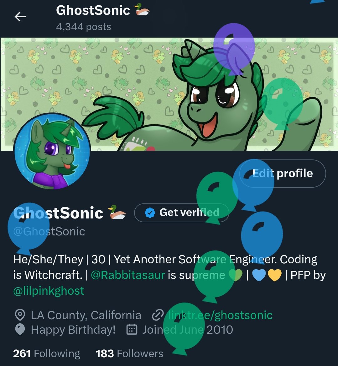GhostSonic's tweet photo. Appreciating the balloons here while they last. I had to draw my own for the other place. https://t.co/91S9rEk3zn