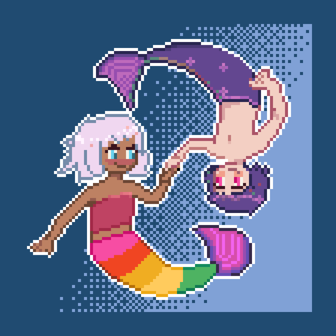 Attack I did for artfight in July ❤️🧡💛💚💙💜 #pixelart