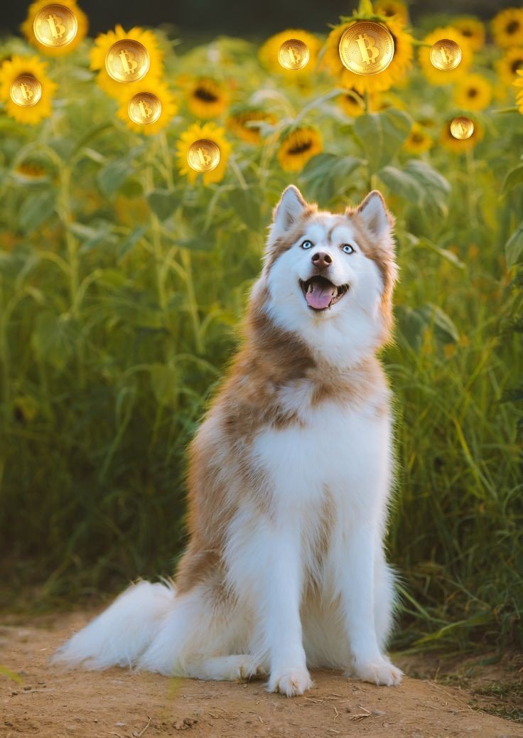 #Bitcoin is shining bright today! $HUSKY