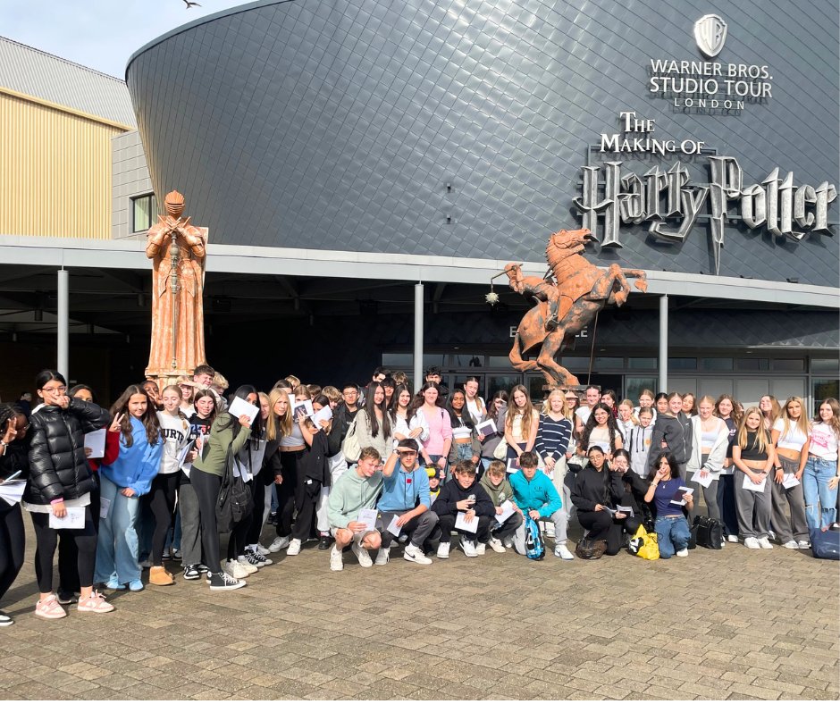 NULSchoolUK's tweet photo. Our Y9 pupils had an unforgettable visit to the Harry Potter Exhibition at Warner Bros. Studio in London this week, exploring iconic sets, props, and the special effects that brought the magic to life! #WeAreNULS🔮🧙 https://t.co/hVgl1Z1GcF
