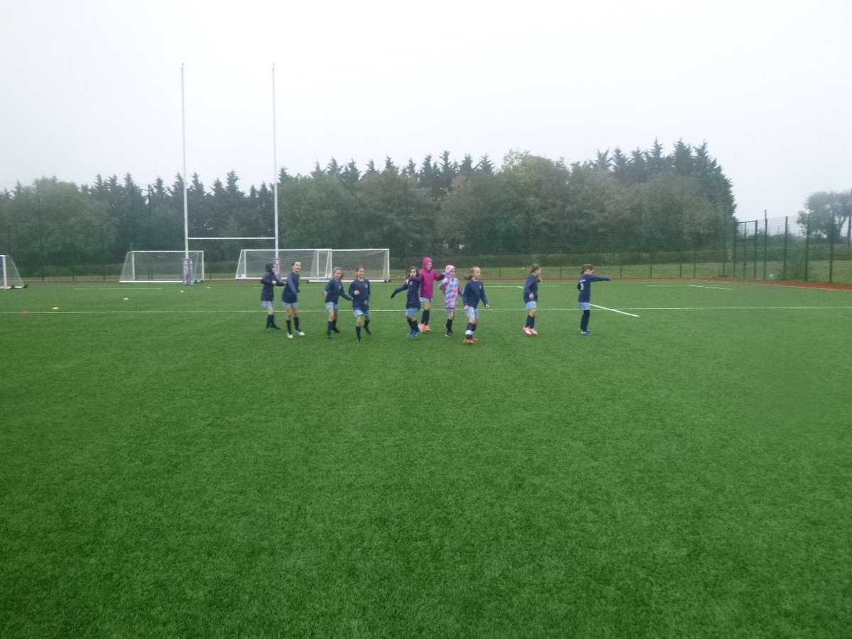 Y5/6 girls attended Football at Bristol Grammar School. They played 3 matches &amp; despite the torrential rain, all played well. Mrs Lucas made them all a hot chocolate for their resilience as it was extremely difficult conditions to play in.