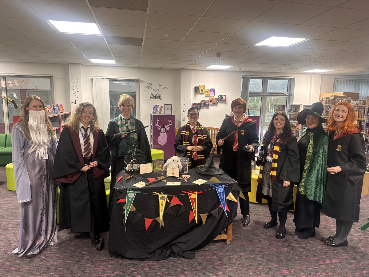 What an amazing final day of Harry Potter week! Some of magical characters arrived at school today! Then, the Death Eaters (Maths department) challenged us to a battle on the yard.⚡️🪄🧙🏻‍♂️📚 <a href="/IslwynHigh/">Islwyn High School</a> <a href="/MrsWilliamsIHS/">Mrs Williams</a>