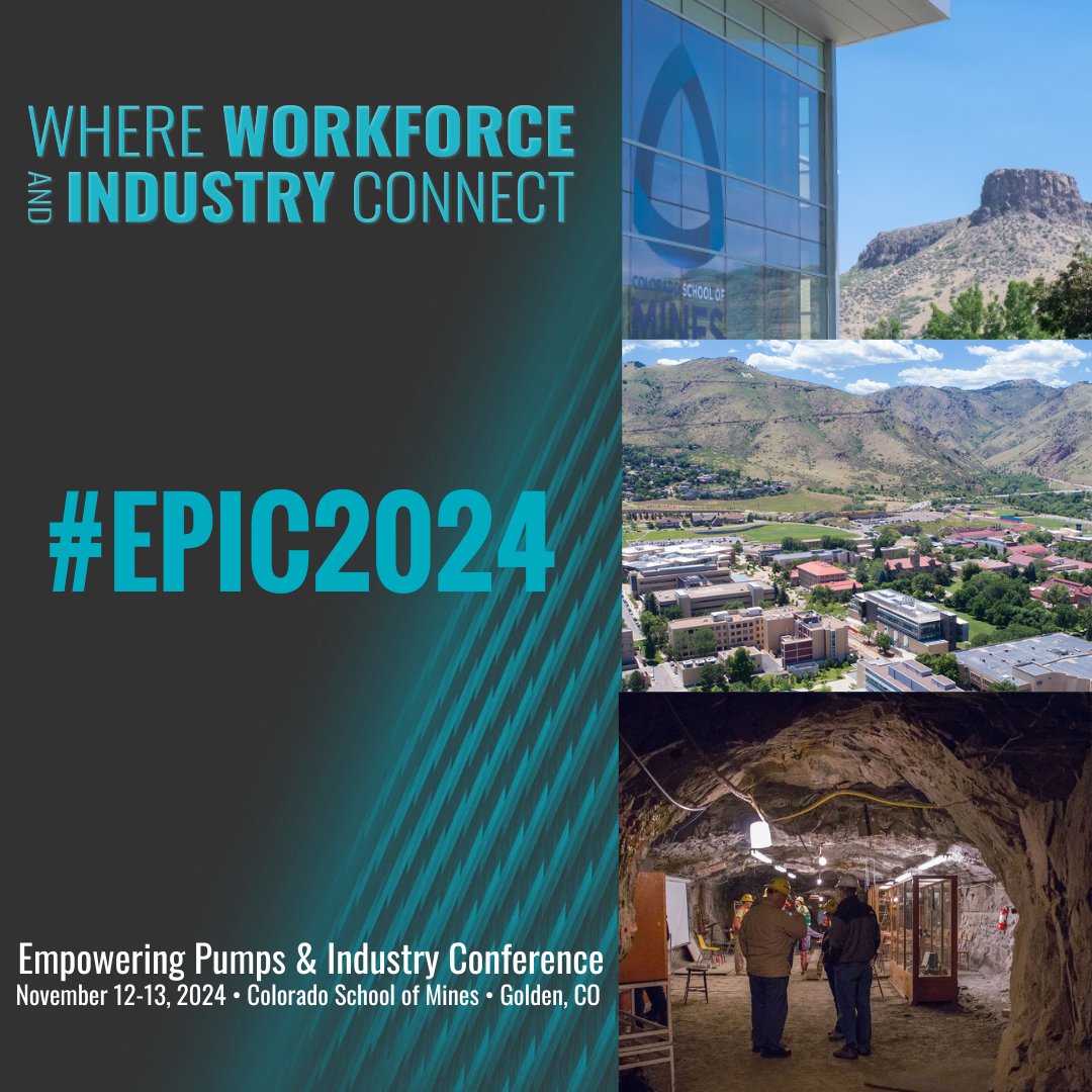 We’re pumped to be heading to Golden, Colorado next month for the 2024 Empowering Pumps &amp; Industry Conference! Don’t miss your chance to connect with industry leaders, learn, and grow. Join us by registering today: empoweringindustry.com/event-details/…
#ColoradoSchoolofMines #EPIC2024