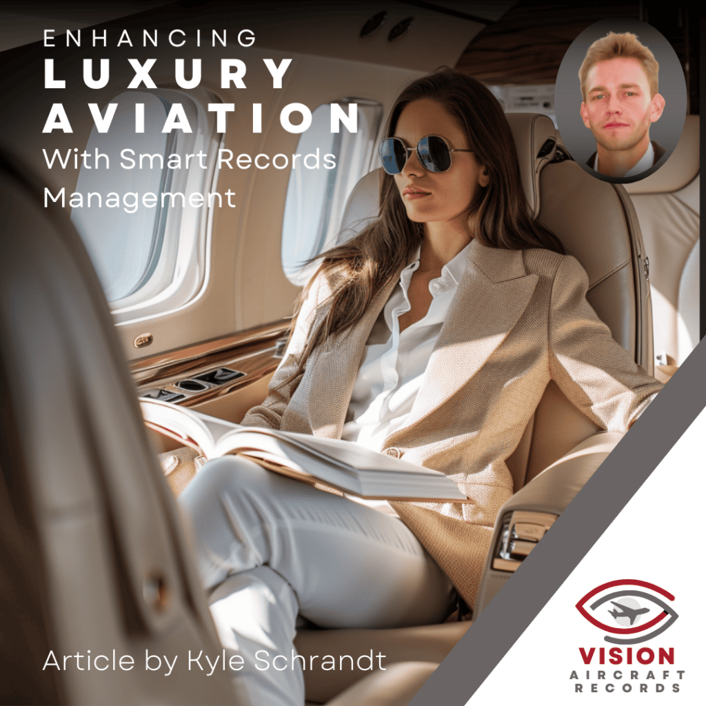 VisionAircraft's tweet photo. "With the advent of digital technology, smart record management systems are revolutionizing the way luxury aviation operates, ensuring greater efficiency, compliance, and enhanced customer experiences." 

https://t.co/eI2WDNMwyV

#luxuryaviation #vipaviation #paperlessaviation https://t.co/3jickW1gKj