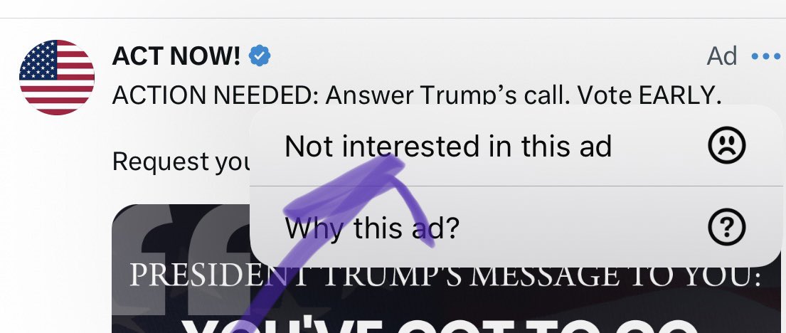 Dus7yK's tweet photo. Regardless of the number of times I click “not interested in this add,” it keeps popping up time and time again… Hey @elonmusk - your button is broke! Or did you just jerry-rigg it to work this way? 🤔 #x #twitter #Election2024 https://t.co/6KqsWMJyMF