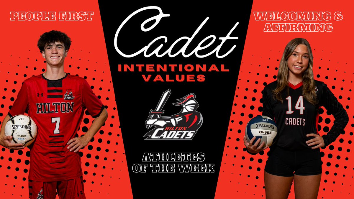 Hilton Athletics (@hiltoncadets) on Twitter photo Our newest πΎππππ© ππ£π©ππ£π©ππ€π£ππ‘ πππ‘πͺππ¨ πΌπ©ππ‘ππ©ππ¨ π€π πππ ππππ nominated by their coaches are Jack Turner (people first) from boys soccer and Sydney Lenhard (welcoming and affirming) from girls volleyball. Way to go Cadets! #WeAreHiltonβ½οΈππ Our newest πΎππππ© ππ£π©ππ£π©ππ€π£ππ‘ πππ‘πͺππ¨ πΌπ©ππ‘ππ©ππ¨ π€π πππ ππππ nominated by their coaches are Jack Turner (people first) from boys soccer and Sydney Lenhard (welcoming and affirming) from girls volleyball. Way to go Cadets! #WeAreHiltonβ½οΈππ