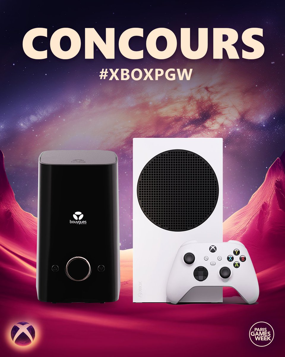 XboxFR's tweet image. .@bouyguestelecom + @XboxFR + #PGW = 🎮   

On vous met très très bien pour démarrer cette #PGW 🤩  

✅ 1 an d'abonnement fibre 
✅ 1 Xbox Series S 
✅ 3 mois de Game Pass  

RT + commente #XboxPGW et tente de repartir avec tous ces cadeaux 💚