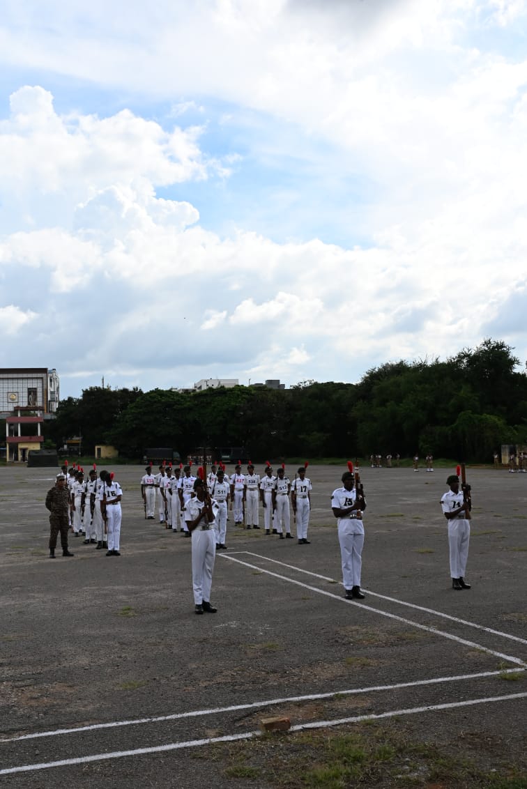 NccDteAPandT's tweet photo. Cadets of AP&amp;T Dte performing DST for upcoming RDC 2025!
#RDC2025 #AP&amp;Tdte https://t.co/yj9zmDGkDe