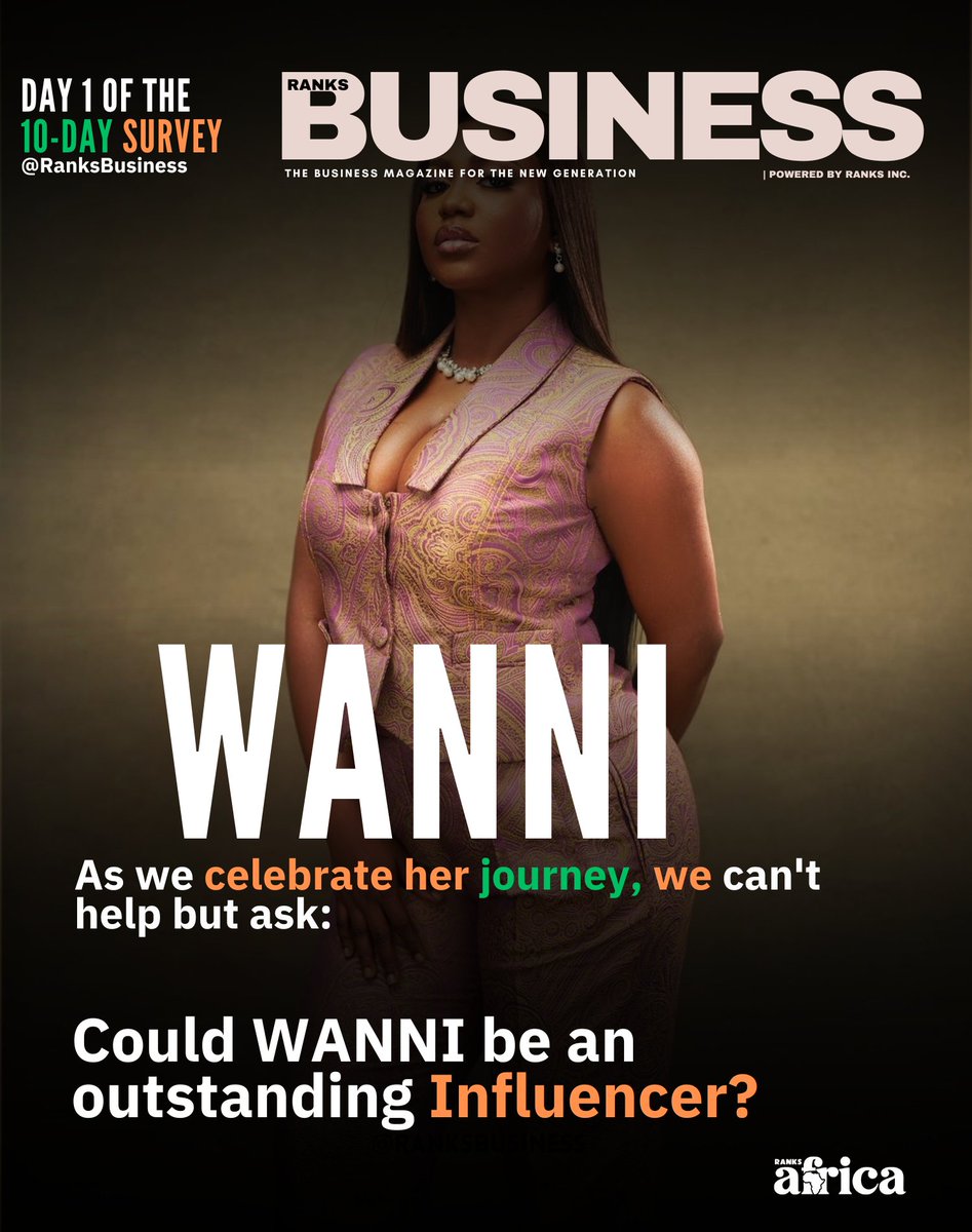 Ranks Africa Magazine (@ranksafrica) on Twitter photo Celebrating the #BBNaijaS9 most influential stars stepping into the brand influencing industry!
We're conducting a 10-day survey on the impact of these selected individuals
Day 1 Survey:
Can Wanni influence consumers & give brands more visibility?
List Curated <a href="/afsindex/">Africa Social Index</a> Celebrating the #BBNaijaS9 most influential stars stepping into the brand influencing industry!
We're conducting a 10-day survey on the impact of these selected individuals
Day 1 Survey:
Can Wanni influence consumers & give brands more visibility?
List Curated <a href="/afsindex/">Africa Social Index</a>