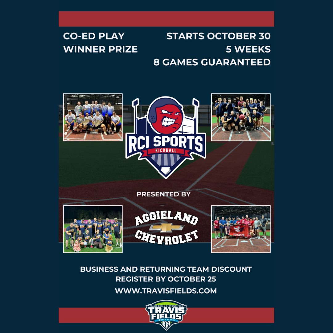 travisfields_'s tweet photo. Kickball is starting soon, and we are so excited to have the teams back on the fields! Click the link to learn more and sign up for your team.
https://t.co/Lr3gmi9IE7 https://t.co/pL6tD1RlRI