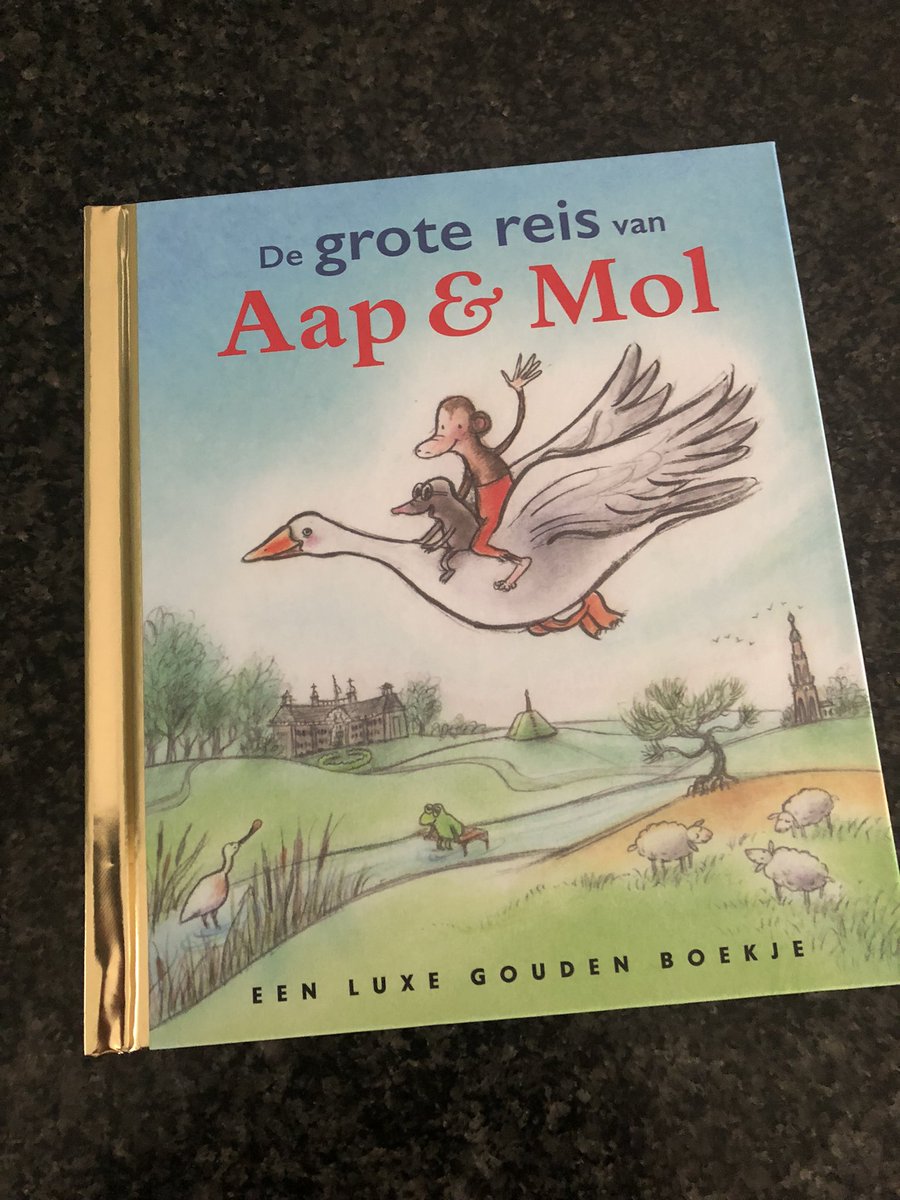 Bij presentatie ‘de grote reis van Aap en Mol’ van <a href="/gittespee/">Gitte Spee</a> over @GPHeuvelrug in Kasteel Groeneveld! Alle kinderen in groep 3 en 4 in de regio krijgen dit boekje cadeau 👏🏻