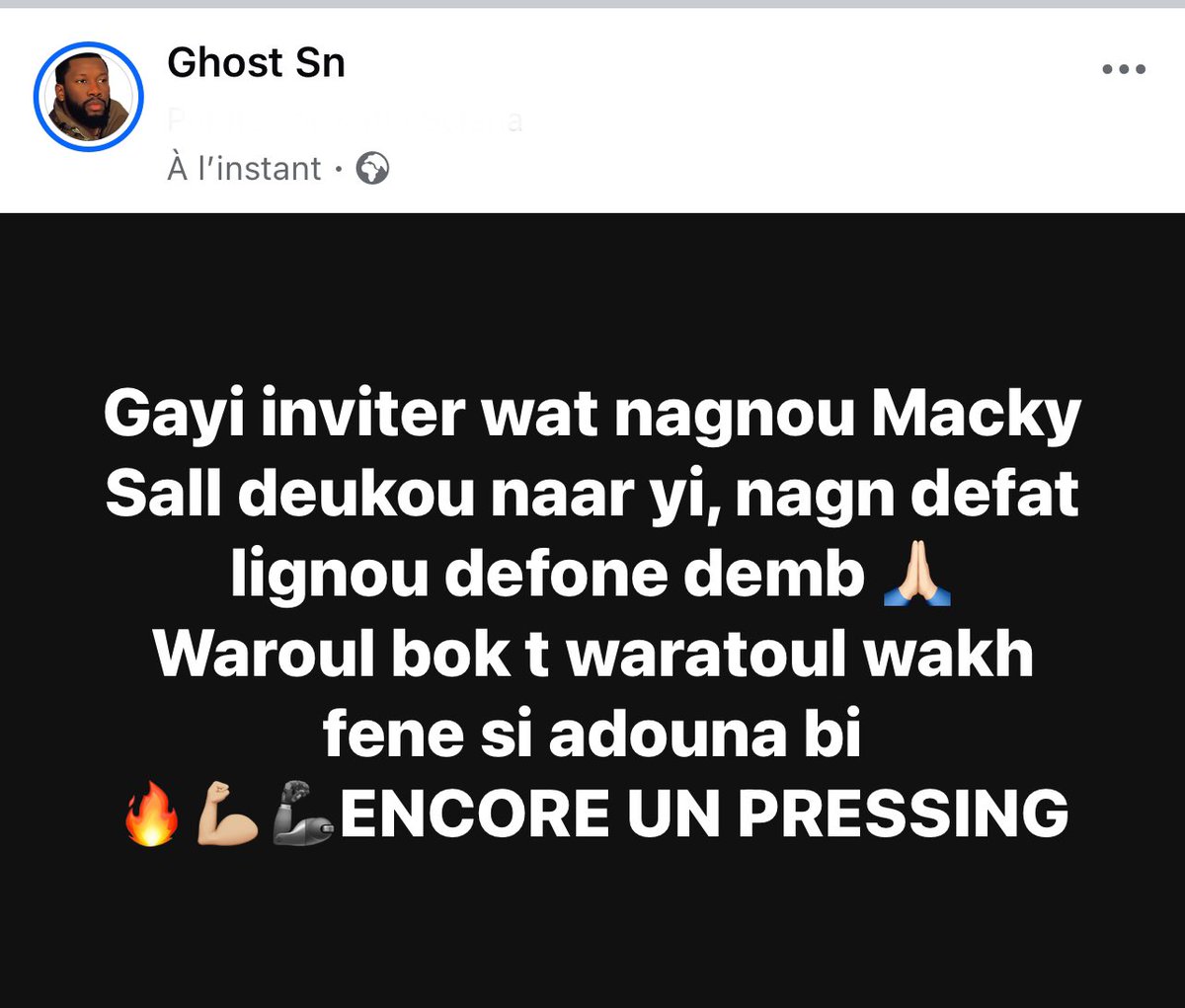 🚨Les gars faites pressing sur <a href="/ZayedAward/">Zayed Award for Human Fraternity</a> identifier son @ pour que Macky Sall soit retirer de la liste du jury. On va créer la pétition inshaAllah je compte sur vous. Ni pardon ni oubli 🫱🏾‍🫲🏽