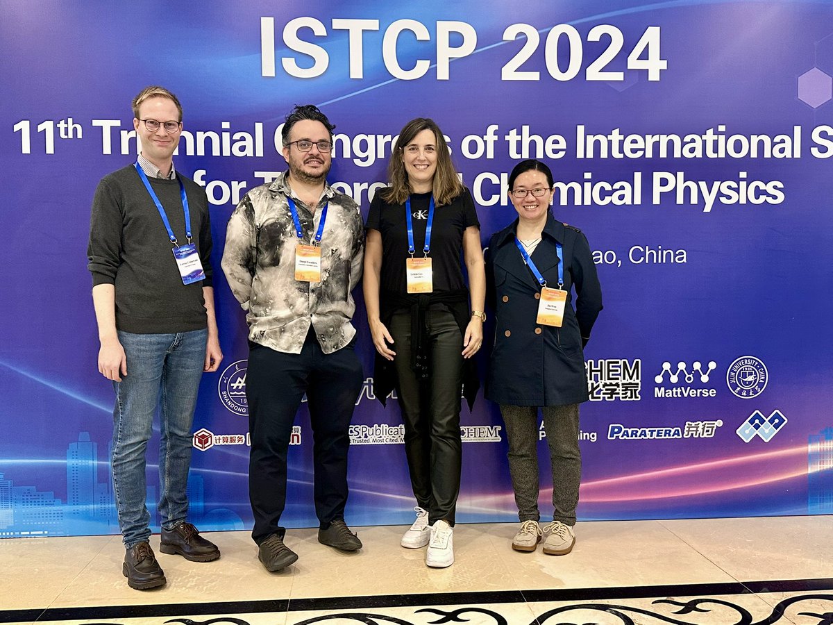 theo_chem's tweet image. Past and present of AGLeti at #ISTCP2024.
#AcademicSuccess 🎓
Catching up with Professors @Dr_Escudero (@KU_Leuven), Nadia Elghobashi-Meinhardt (@ucddublin ) and Jin Wen (#Donghua_university, Shanghai).
So proud!
@lorenz_gruen