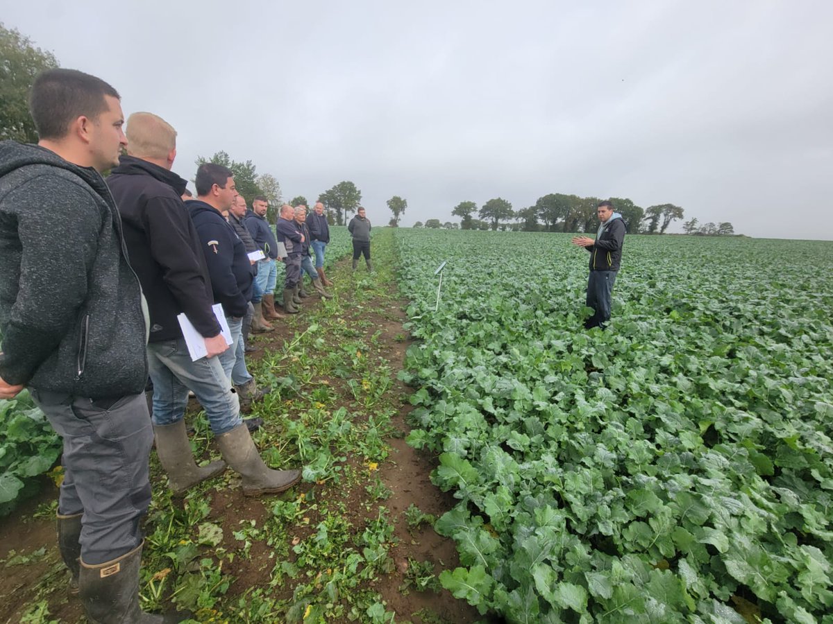 #colza #maïs grain #couvertsvegetaux et gestion des rays grass résistant. Tel étaient les 4 thématiques abordés à Plumelec  auprès  d #agriculteurs passionnés. 
Merci pour  ces supers échanges ! <a href="/EuredenGroup/">Eureden</a>
