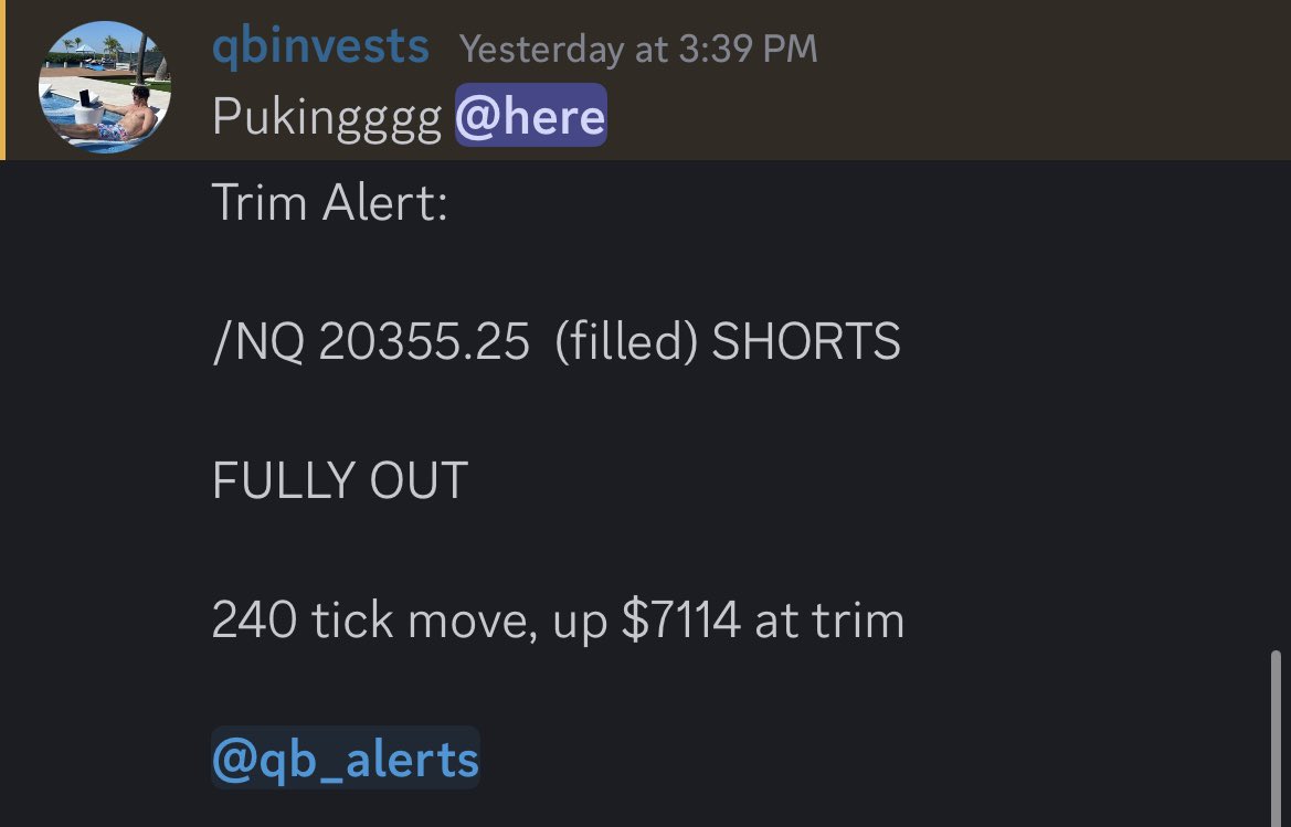 A story in 4 parts: 

+$7114✅

Thanks $NQ