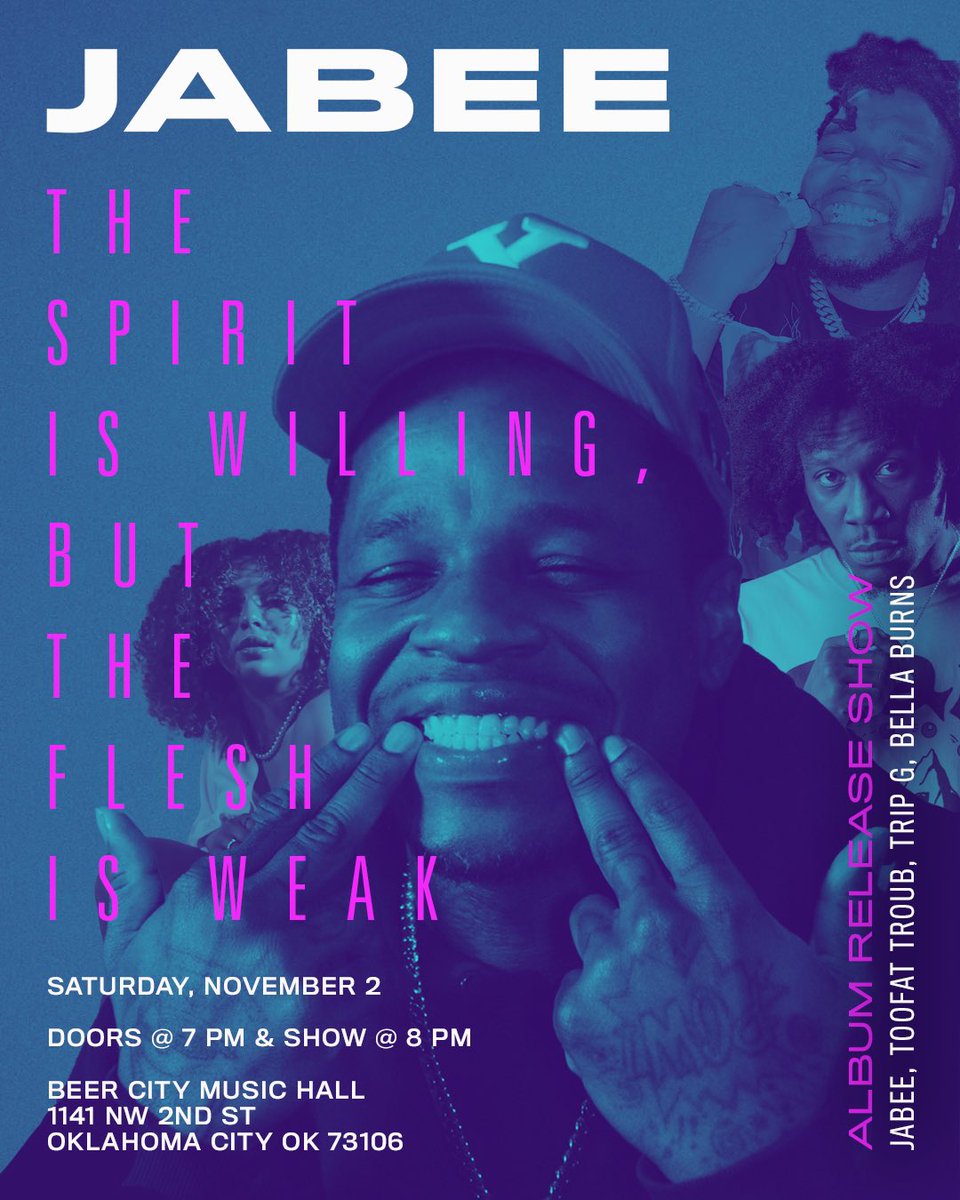 Jabee (@mynameisjabee) on Twitter photo Hyped to have Bella Burns at my release show! 🔥 She killed it at <a href="/JuneteenthEast/">juneteenthontheeast</a> and is bringing that same energy to Nov 2nd at @beercityokc ! 🎶 Don’t sleep—grab your tickets now! Ticket link prekindle.com/promo/id/-2853… Hyped to have Bella Burns at my release show! 🔥 She killed it at <a href="/JuneteenthEast/">juneteenthontheeast</a> and is bringing that same energy to Nov 2nd at @beercityokc ! 🎶 Don’t sleep—grab your tickets now! Ticket link prekindle.com/promo/id/-2853…