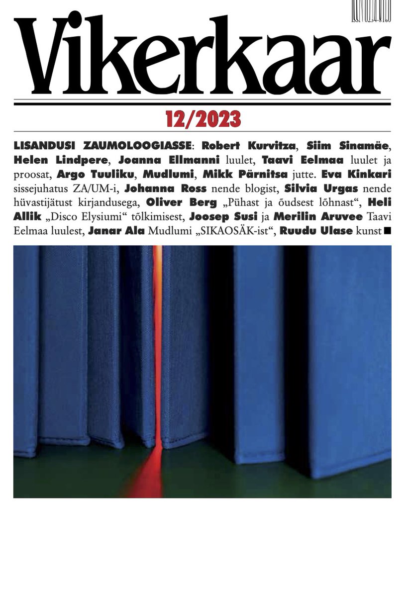 Iginaksakas Päevaleht peab täna hea sõnaga meeles aastatagust Zaumi numbrit. Lugege ja tellige.