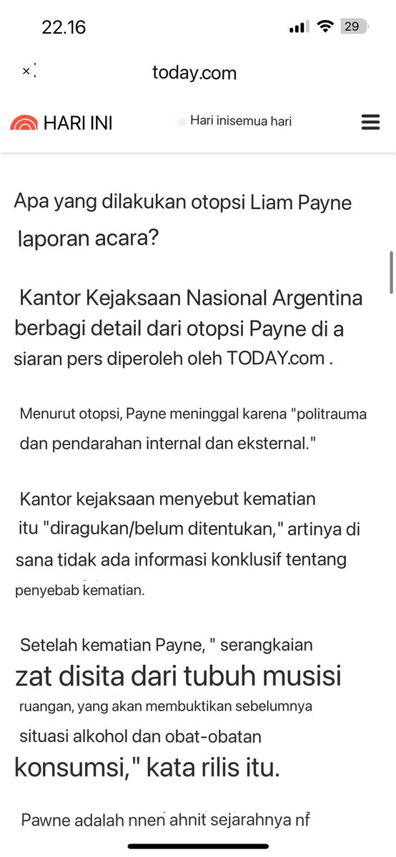 PostSparkX's tweet photo. 🚨Hasil Autopsi Jasad Liam Payne dalam bahasa Indonesia

" Pakar Forensik menemukan total 25 cedera/Luka-luka, Pendarahan Eksternal dan internal pada dada,perut,dan anggota tubuh nya " 🥀 https://t.co/pcFrYu3RZd
