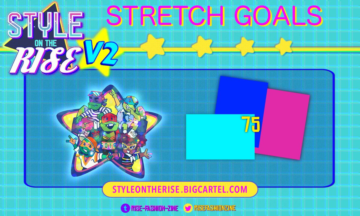 RiseFashionZine's tweet image. UPDATE FASHIONISTAS!

We are happy to say we have reached and blasted past our HOLOGRAPHIC DIS CUT STICKER STRETCH GOAL! This sticker is a collab effort by Miniyuna, Croc and Marcy!

WE ARE SO CLOSE TO OUR NEXT STRETCH GOAL! And perhaps...there's more after that?⭐️
