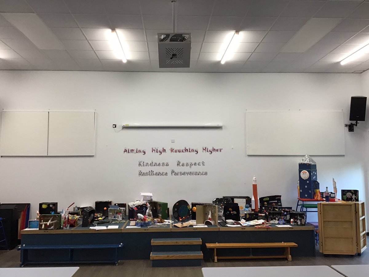 HilderthorpeSch's tweet photo. What a fantastic turn out at our Space Science Fair. The entries were of a very high standard. Thank you to parents and children for participating #hildsci #hildSTEM @NASA @ProfBrianCox https://t.co/N63uv92c6V