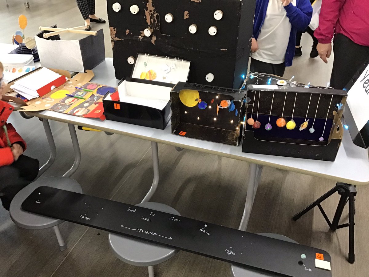 HilderthorpeSch's tweet photo. What a fantastic turn out at our Space Science Fair. The entries were of a very high standard. Thank you to parents and children for participating #hildsci #hildSTEM @NASA @ProfBrianCox https://t.co/N63uv92c6V